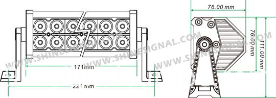 36W CREE LED Auto Parts Lightings (DA3-12 36W)